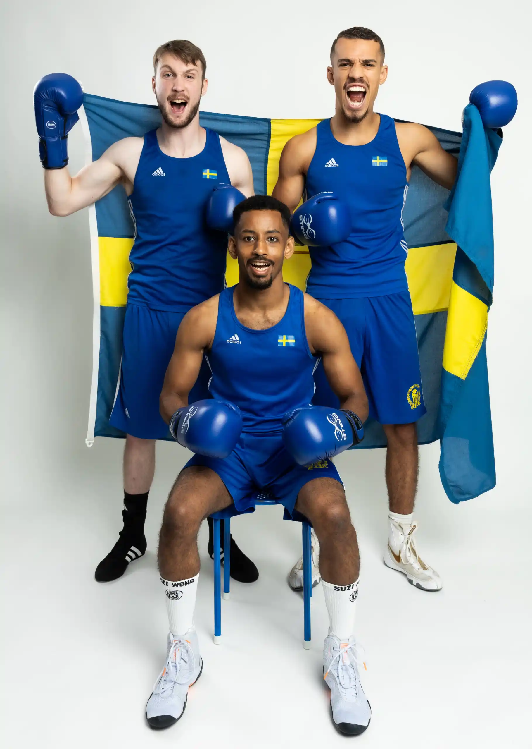 Om Swebox och Landslag Om Swebox - bild på tre svenska boxare